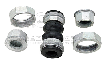 河南省信陽市羊山新區(qū)<a href=http://www.shluoying.com.cn target=_blank class=infotextkey>絲扣橡膠接頭</a>分解圖